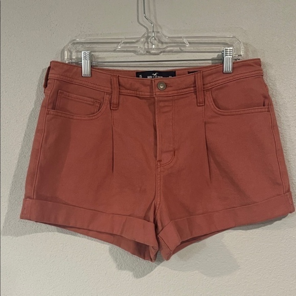Hollister Ultra High rise mom shorts stretch cotton denim 15/32